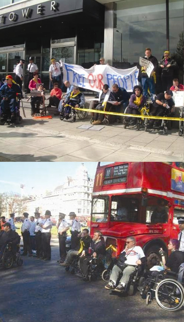 :img A picture of protestors ,100%, width