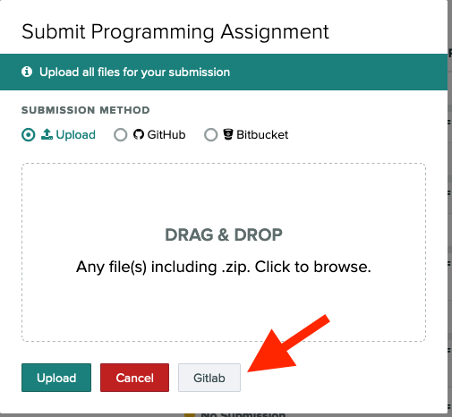 :img Gradescope dialog box waiting for an upload submission, 30%, width