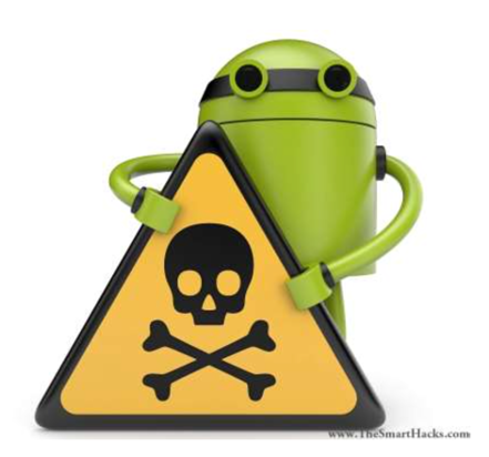 :img Android icon holding a warning sign, 100%, width