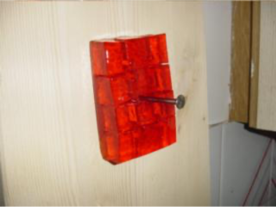 :img jello somewhat amazingly nailed to a wall, 50%, width