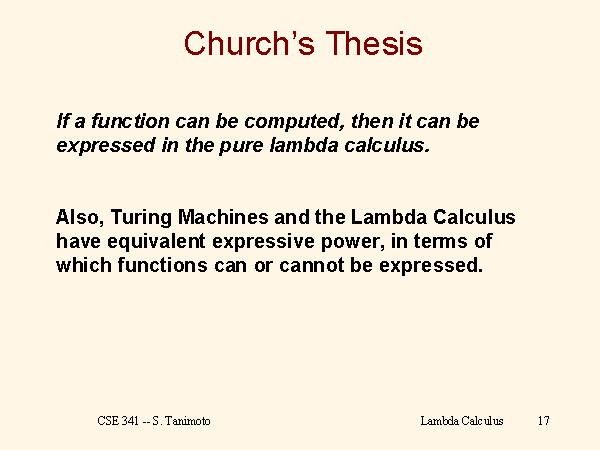 thesis of the church