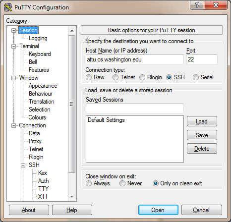 Host name: attu.cs.washington.edu