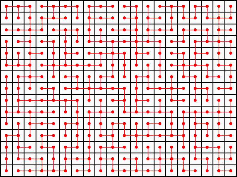 Example MST overlaid over a grid base