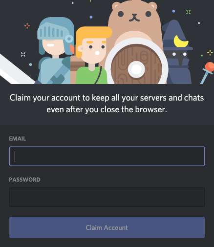 Dismiss the login step