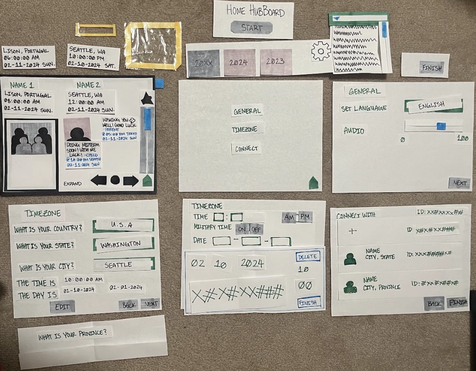 Initial Paper Prototype Overview