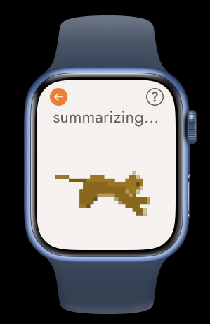 Summarize the notes to send to your phone from your watch.