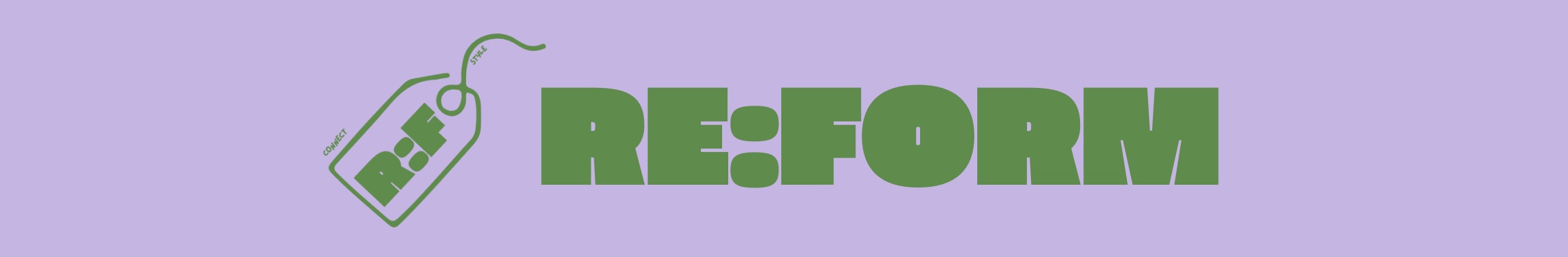 Banner displaying logo and RE:FORM.