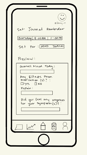 A paper calender of the month January, where user is selecting 8 days of when they journal into their report.
