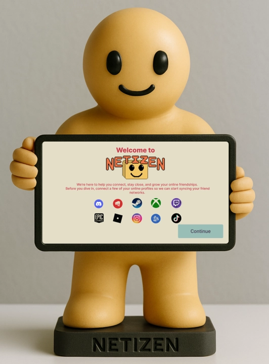 Netizen friends list. A list of all of your friends, whether they are online, what game they are playing, and either how long they have been playing the game or how long they have been offline.