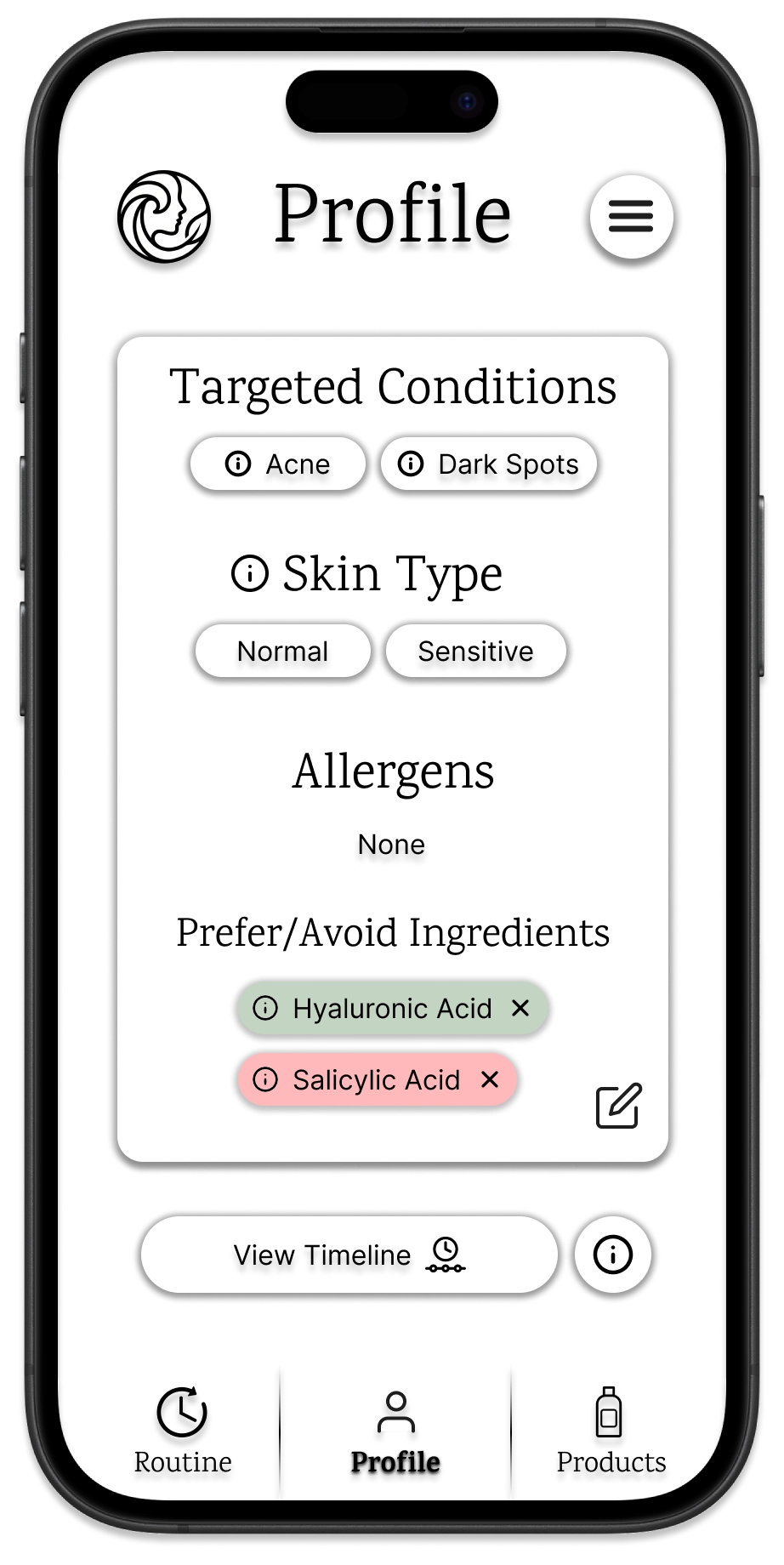 User profile showing skin stats.