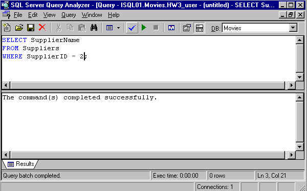 eaglefiler sql query