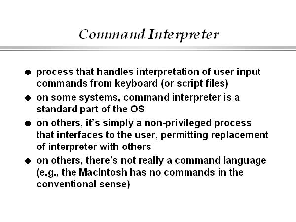 Command Interpreter