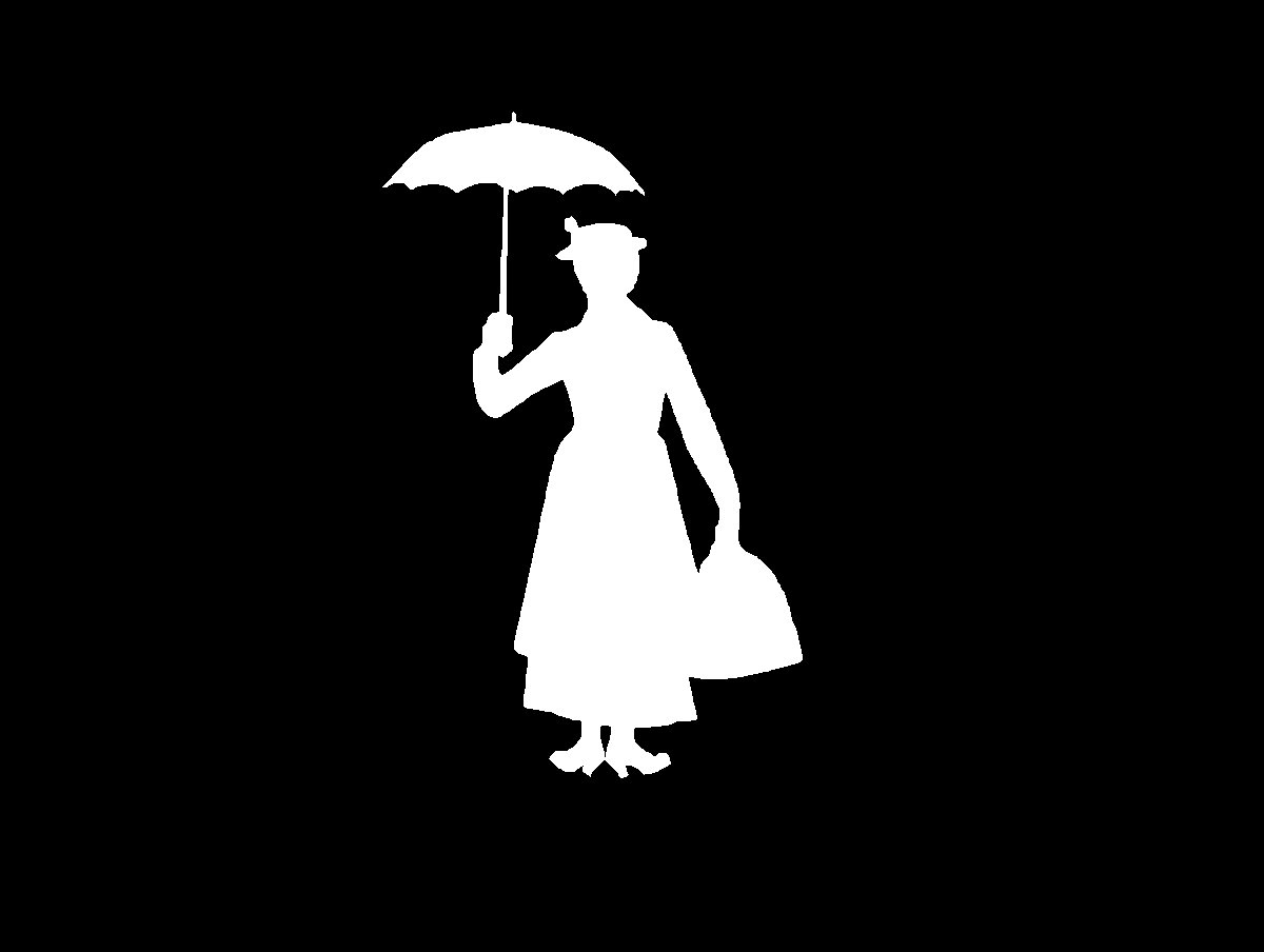 mary poppins flying silhouette