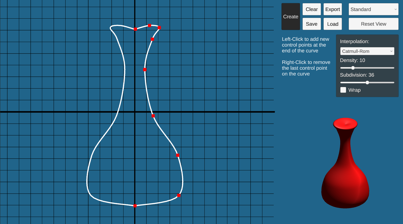 Curve Editor Screenshot