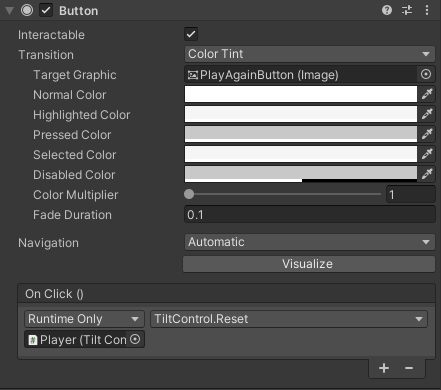 Button callback