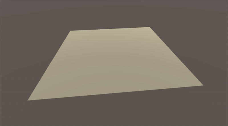 Three corners fixed cloth simulation