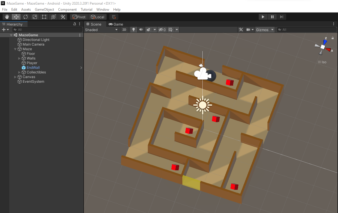 MazeGame Hierarchy