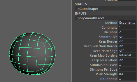 Mesh internal surface smoothing behavior changed in