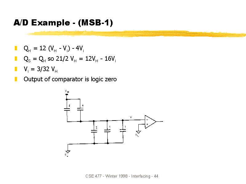 A/D Example (MSB1) 