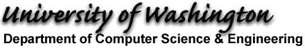 University of Washington Department of Computer Science & Engineering