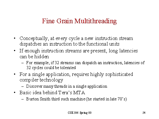 fine-grain-multithreading