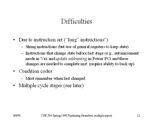 difficulties