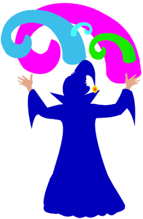 :img colorful magician, 45%, width